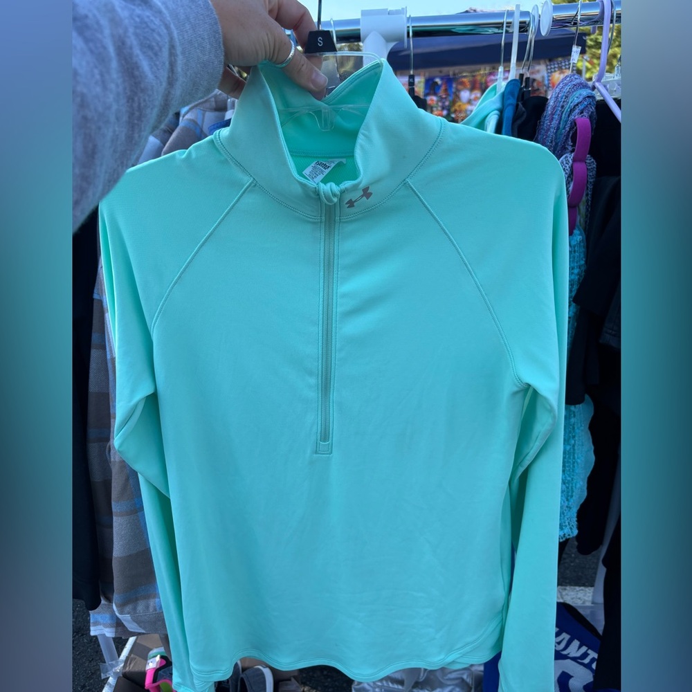 Under Armour Sea Foam Green Quarter Zip